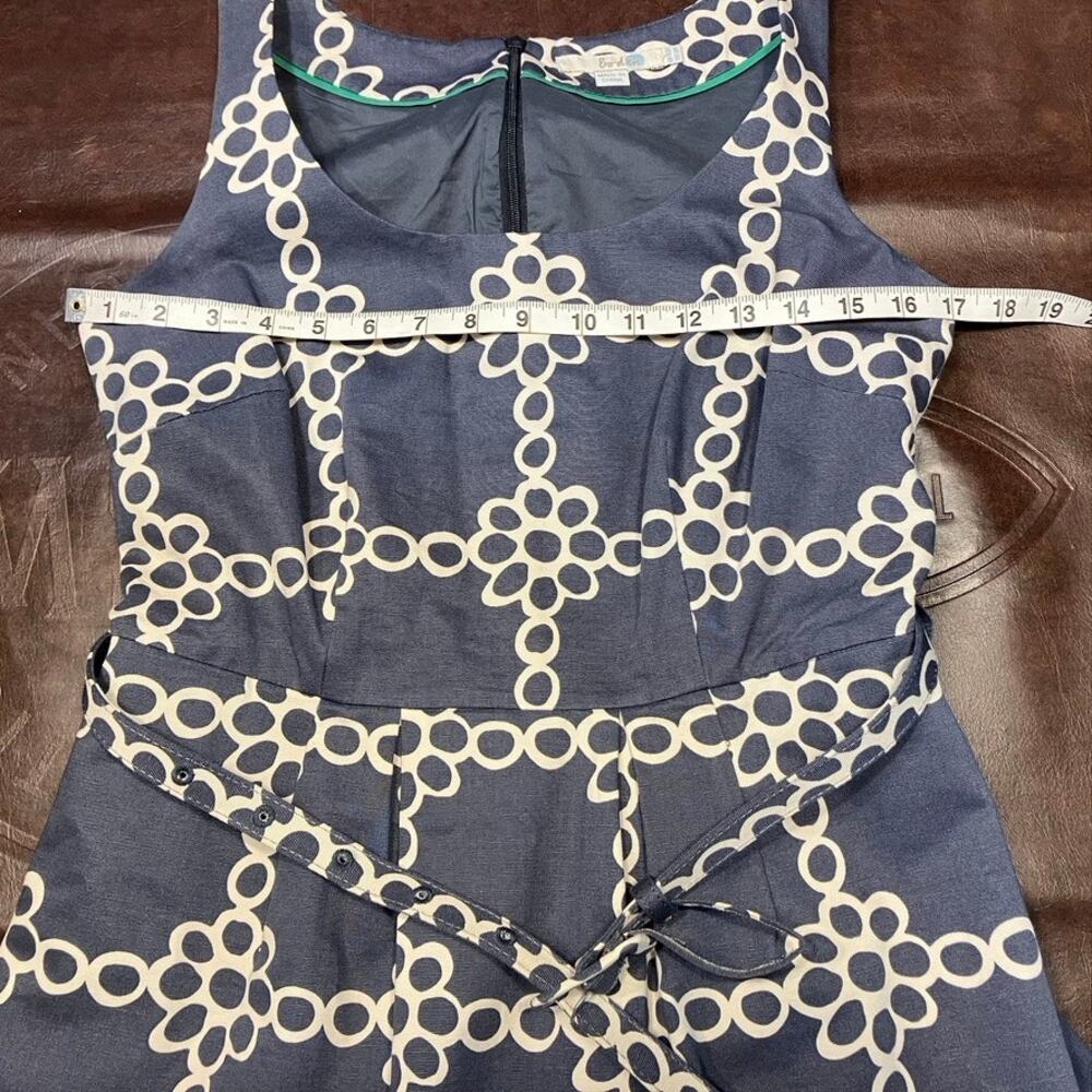 Boden Ava Daisy Chain Dress Women's 6R With belt Summer classic preppy wedding - Picture 14 of 16